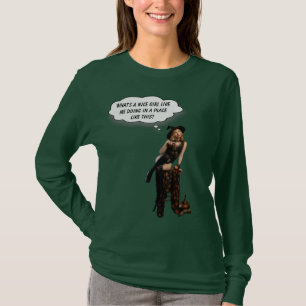 Camiseta ¿Qué está haciendo un Chica como yo en un lugar co