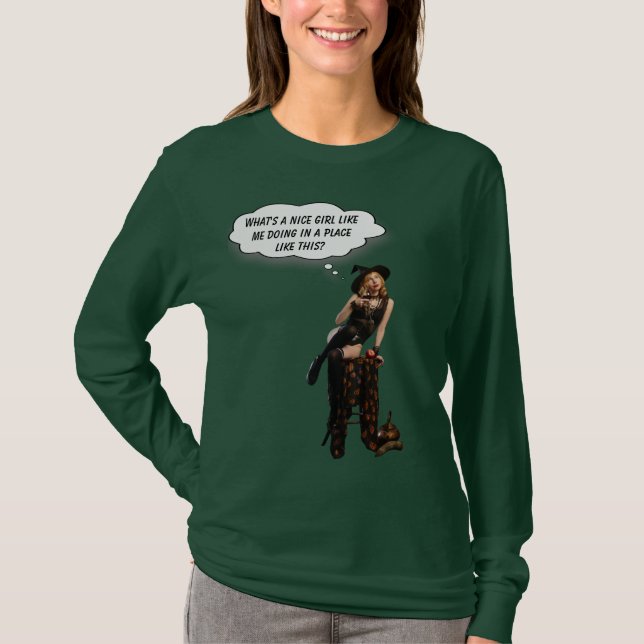 Camiseta ¿Qué está haciendo un Chica como yo en un lugar co (Anverso)
