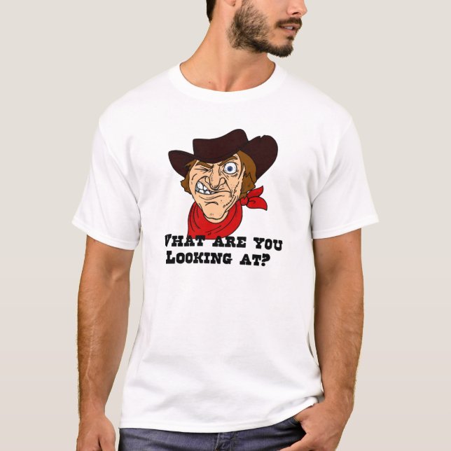 Camiseta ¿Qué estás mirando? (Anverso)