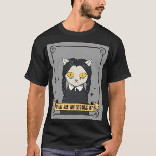 Camiseta ¿Qué Estás Viendo En El Gato Del Miércoles?