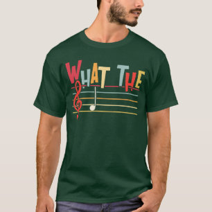 Camiseta Qué F Clef Nota Divertida Música Humor Regalo Músi