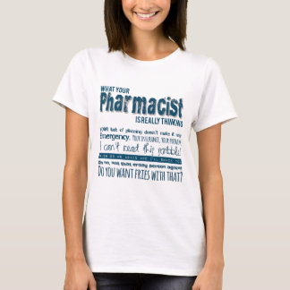 Camiseta qué farmacéutico está pensando realmente