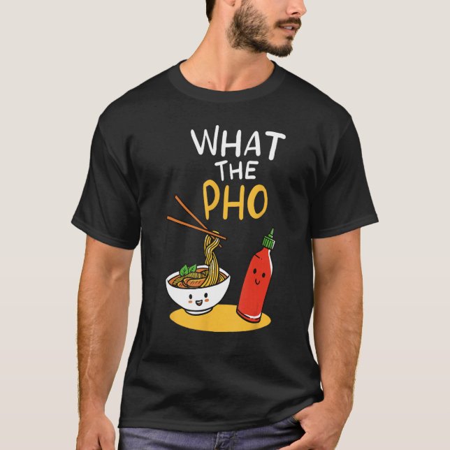 Camiseta Qué fideos Pho Ramen (Anverso)