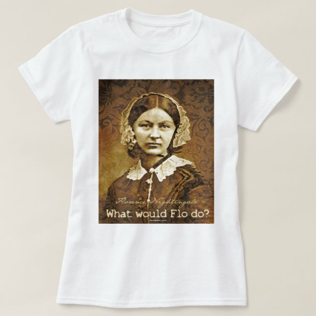Camiseta ¿Qué Florence Nightingale haría? (Diseño del anverso)