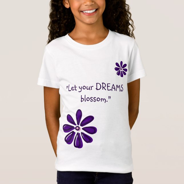 Camiseta Que florezcan tus sueños - Flor Inspiradora (Anverso)