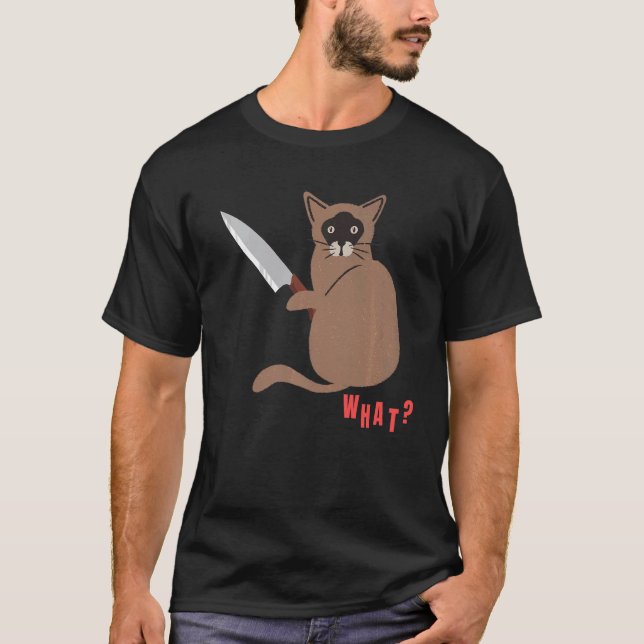 Camiseta Qué gato asesino para gato (Anverso)