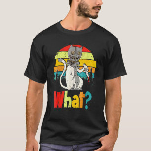 Camiseta Qué gato asesino sostiene cuchillo Disfraz de Hall