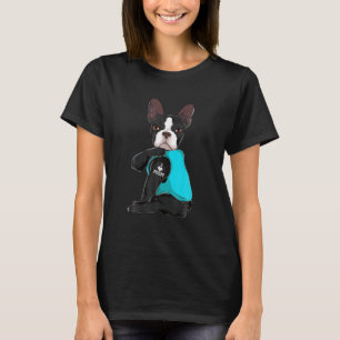 Camiseta Qué gracioso Boston Terrier que amo a mamá aparete