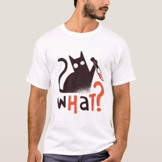 Camiseta ¿Qué gracioso gato negro? Gato gracioso, gato
