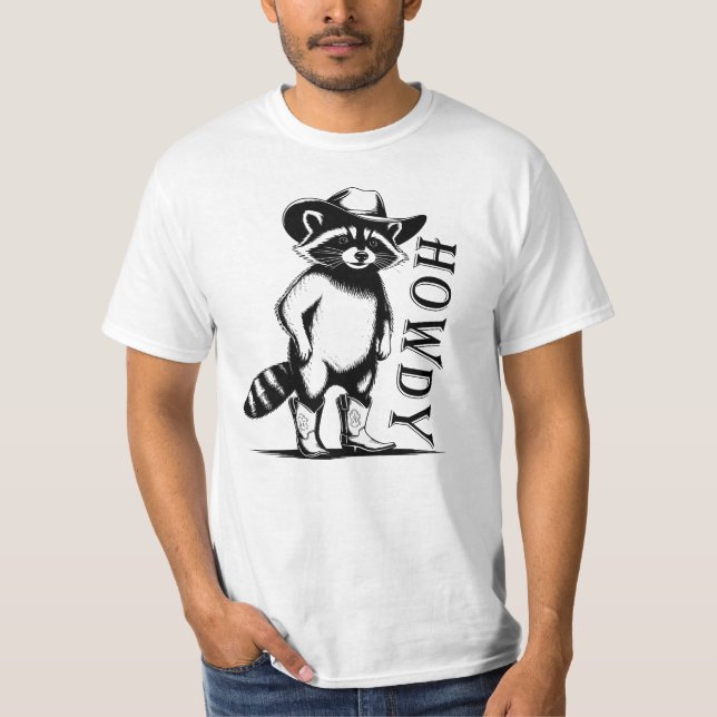 Camiseta Qué gracioso mapache occidental (Anverso)
