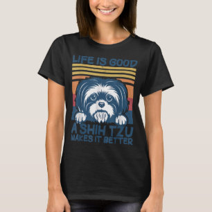 Camiseta Qué gracioso ShihTzu Shitzu Perro Mamá Papá Amante