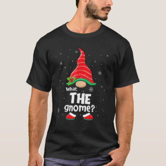 Camiseta Qué grupo familiar de Navidad de Gnome Matching