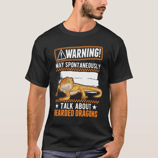 Camiseta Que Hable Espontáneamente De Dragones Con Cabeza (Anverso)