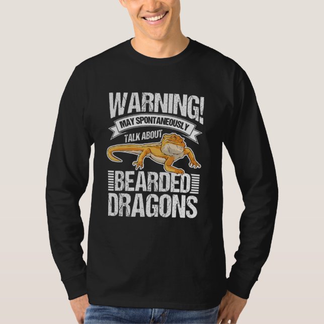 Camiseta Que Hable Espontáneamente De Dragones Con Cabeza 3 (Anverso)
