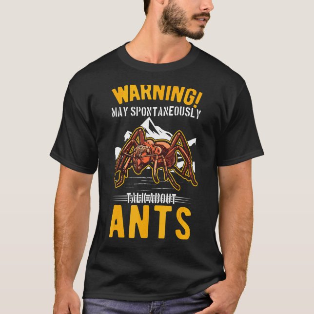 Camiseta Que Hable Espontáneamente De Hormigas (Anverso)