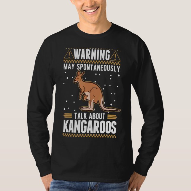 Camiseta Que Hable Espontáneamente De Kangaroos (Anverso)