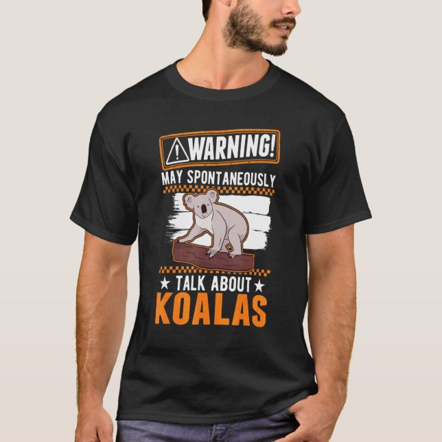 Camiseta Que Hable Espontáneamente De Koalas (Anverso)