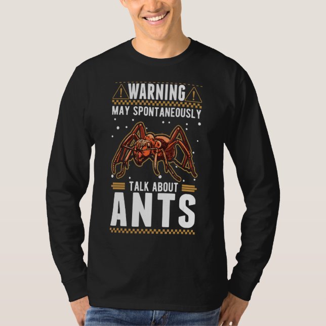 Camiseta Que Hable Espontáneamente Sobre Hormigas 2 (Anverso)