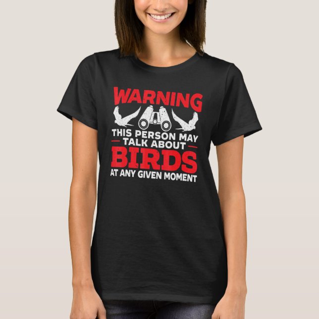 Camiseta Que hablemos de aves avistadoras de aves (Anverso)
