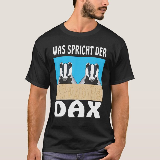Camiseta ¿Qué hace el comercio de valores de DAX (Anverso)