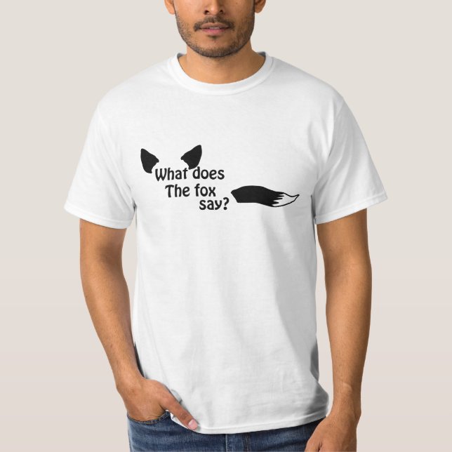 Camiseta qué hace el zorro diga (Anverso)
