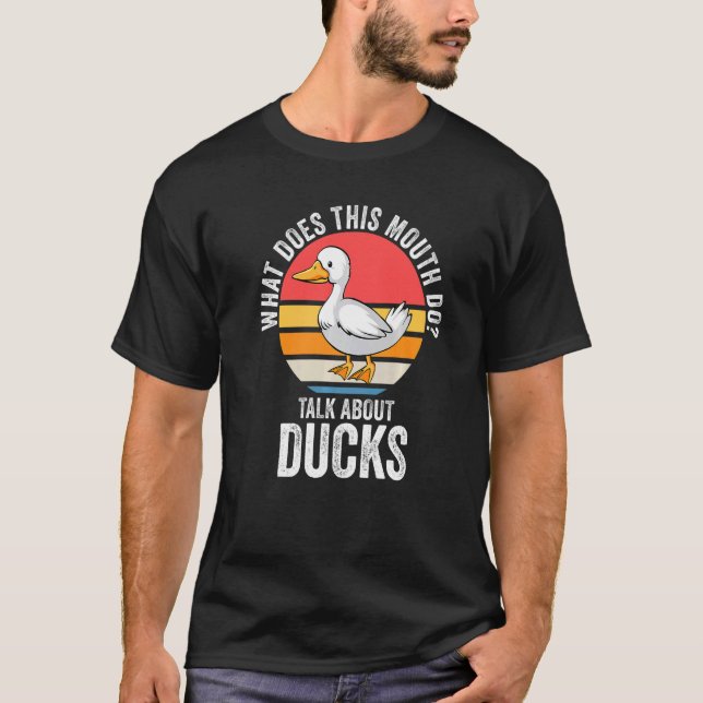 Camiseta ¿qué hace este mes para hablar de patos Duc Duc (Anverso)