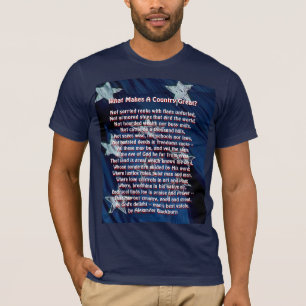 Camiseta ¿Qué hace que una nación sea grande?