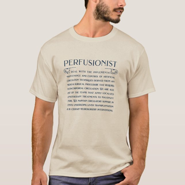 Camiseta Qué hace un perfusionista (Anverso)