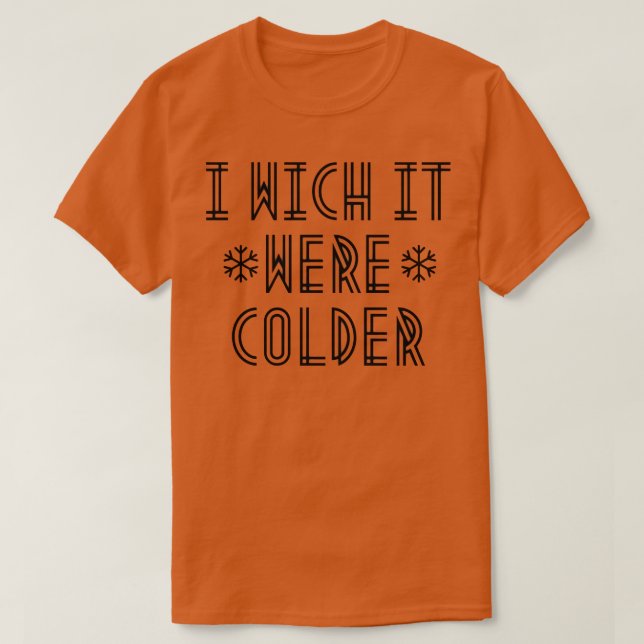 Camiseta que hacía frío (Diseño del anverso)