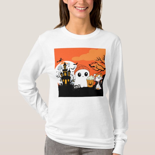 Camiseta ¡Qué Halloween! 👻 (Anverso)