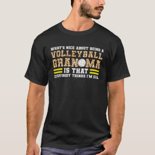 Camiseta qué hay de bueno de ser una abuela de voleibol