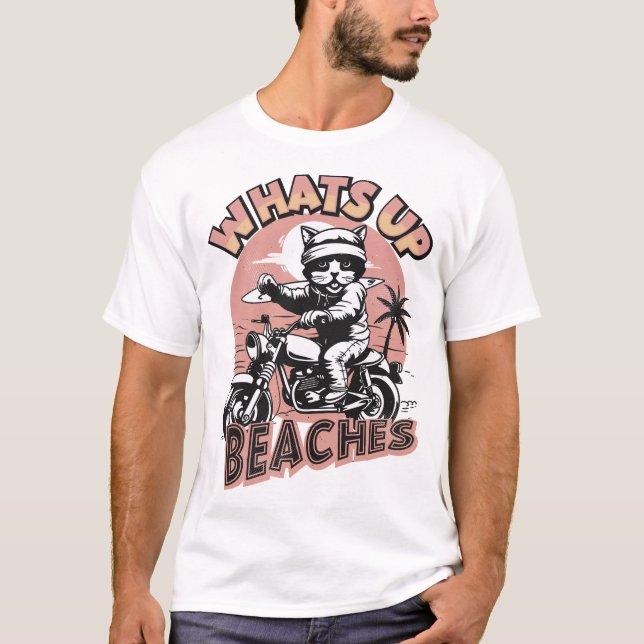 Camiseta ¿Qué hay de las playas? (Anverso)