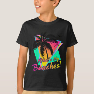 Camiseta ¿Qué Hay En Las Playas Tropicales De Verano Retro?