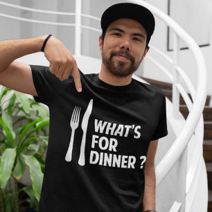 Camiseta ¿Qué hay para cenar?