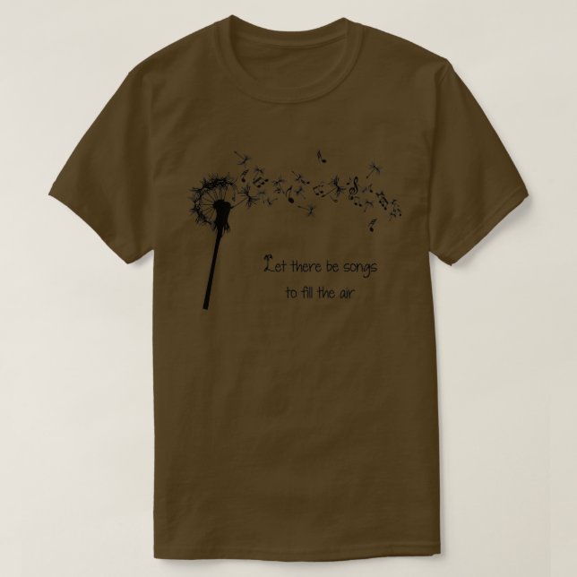 Camiseta Que haya canciones para llenar el aire (Diseño del anverso)