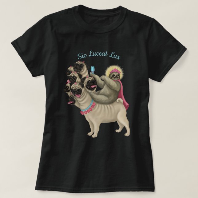 Camiseta Que haya luz - eslogan de Babel (Diseño del anverso)