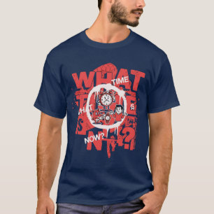 Camiseta ¿Qué hora es ahora? Gráfico de streetwear