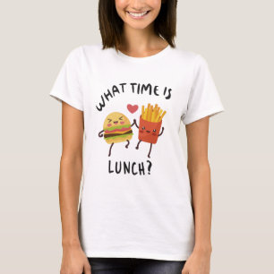 Camiseta ¿Qué hora es el almuerzo