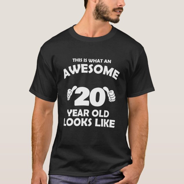 Camiseta Qué Increíble Parece Un Cumpleaños De 20 Años (Anverso)