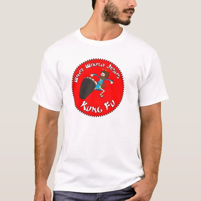 Camiseta Qué Jesús Kung Fu (Anverso)