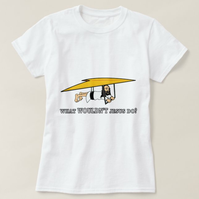 Camiseta ¿Qué Jesús no haría? (Diseño del anverso)