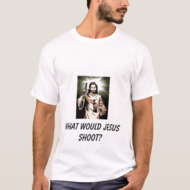 Camiseta ¿Qué Jesús tiraría? (Anverso)