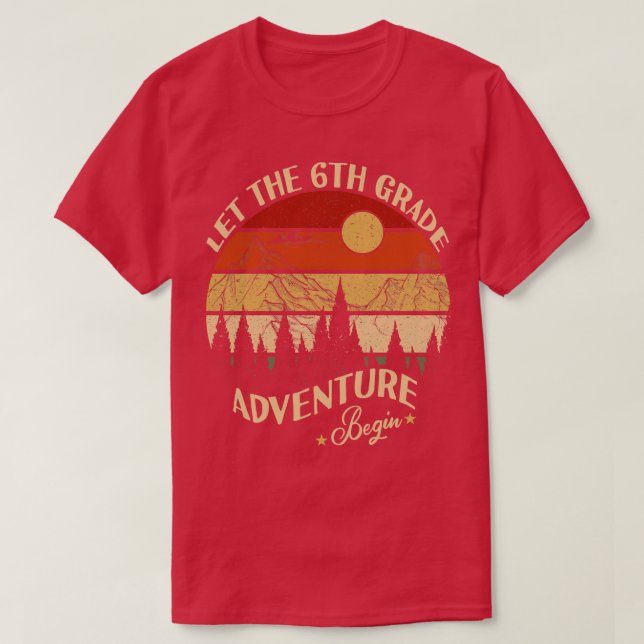 Camiseta Que la aventura de 6º grado vuelva a la escuela (Diseño del anverso)