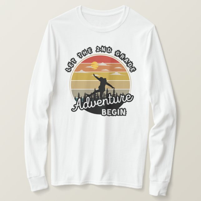 Camiseta Que la aventura de segundo grado comience de nuevo (Anverso del diseño)