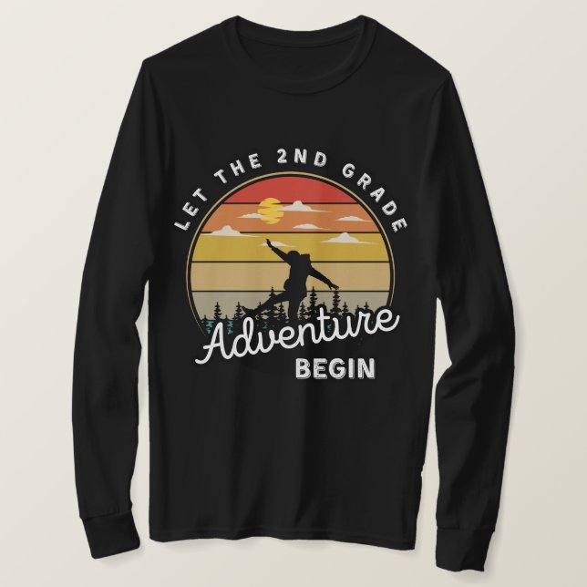 Camiseta Que la aventura de segundo grado comience de nuevo (Anverso del diseño)