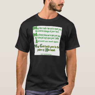 Camiseta Que la Carretera se Eleve para Encontrarte Verde