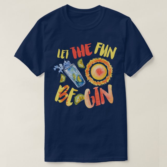 Camiseta Que La Diversión Sea Un Fiesta De Playa (Diseño del anverso)