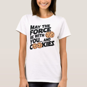 Camiseta Que la fuerza esté contigo y las galletas