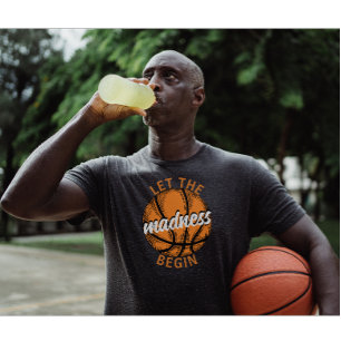 Camiseta Que la locura comience el Naranja de baloncesto Te