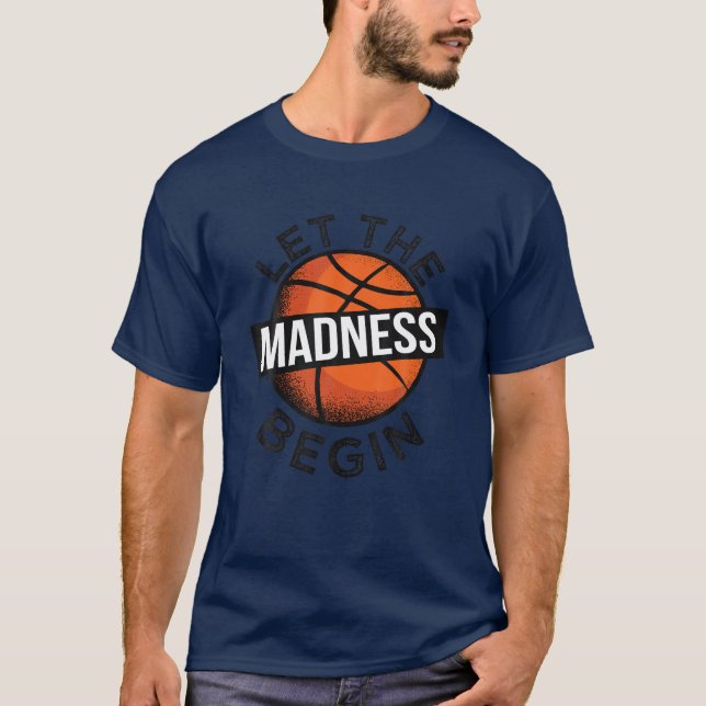 Camiseta Que la locura empiece el baloncesto universitario  (Anverso)